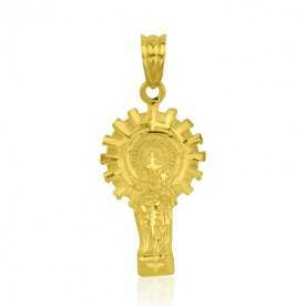 Medalla de la Virgen Del Pilar de Oro Gold