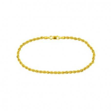 Pulsera Cordón Singapur Oro Callie.