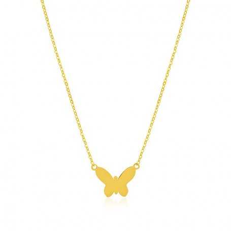 Collar con forma de Mariposa de Oro Adam