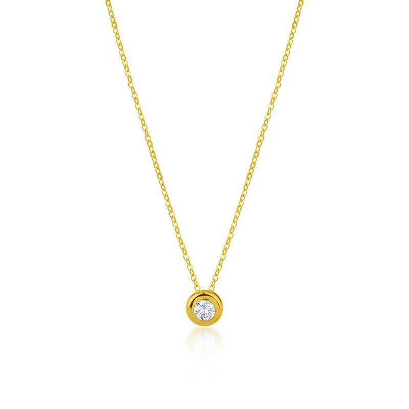 Collar Chatón Oro 9k Ian