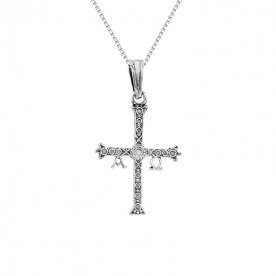 Colgante Plata Cruz De Asturias Relief Joyería Aresso