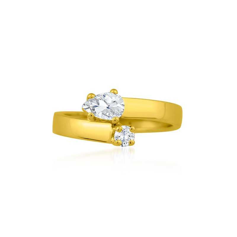 Anillo Oro 9k Piedras Aurora