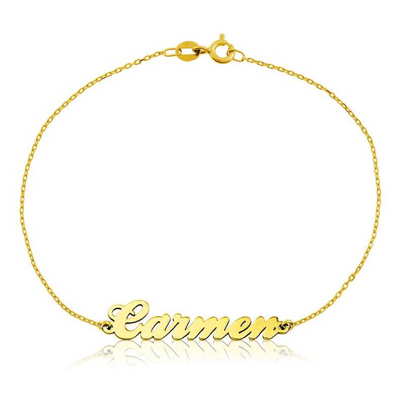 Pulsera Nombre Personalizado Oro 18k D'Oro