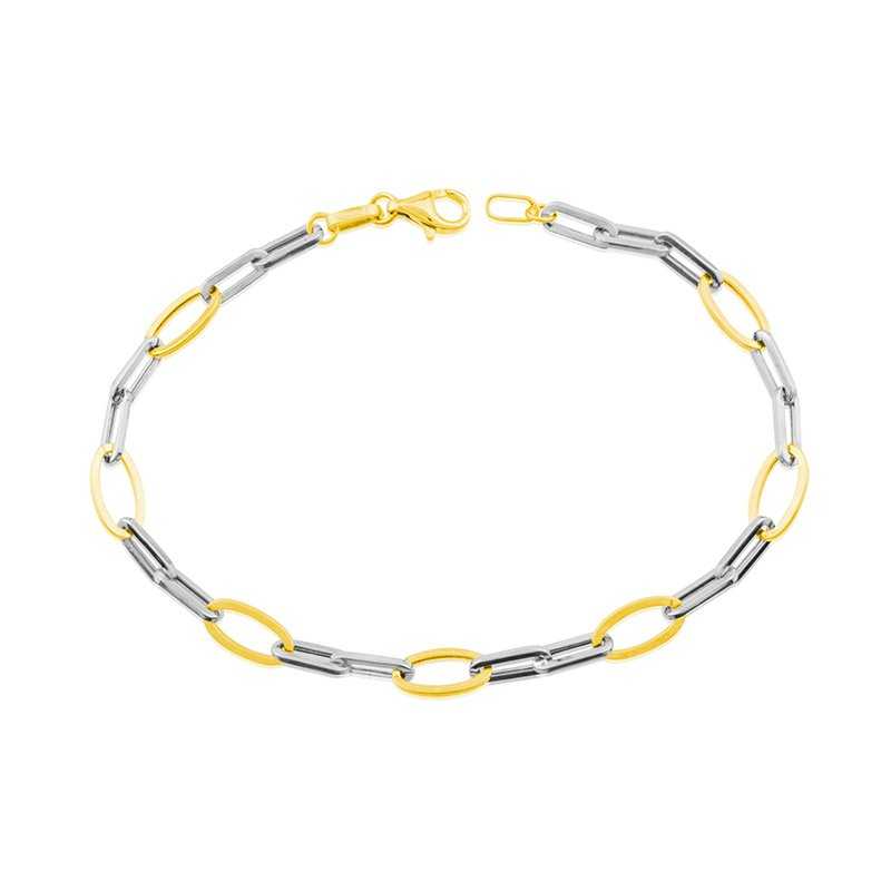 Pulsera Oro 9k Bicolor Kyle