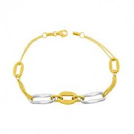 Pulsera Oro 9k Bicolor Sophia