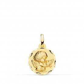 Medalla Ángel Niño Oro Circular