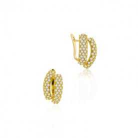 Pendientes Circonitas Oro Piper | EN OFERTA | Joyerías ARESSO