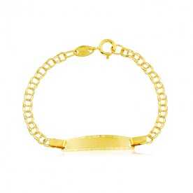 Pulsera Oro Cadena Barbada Olivia