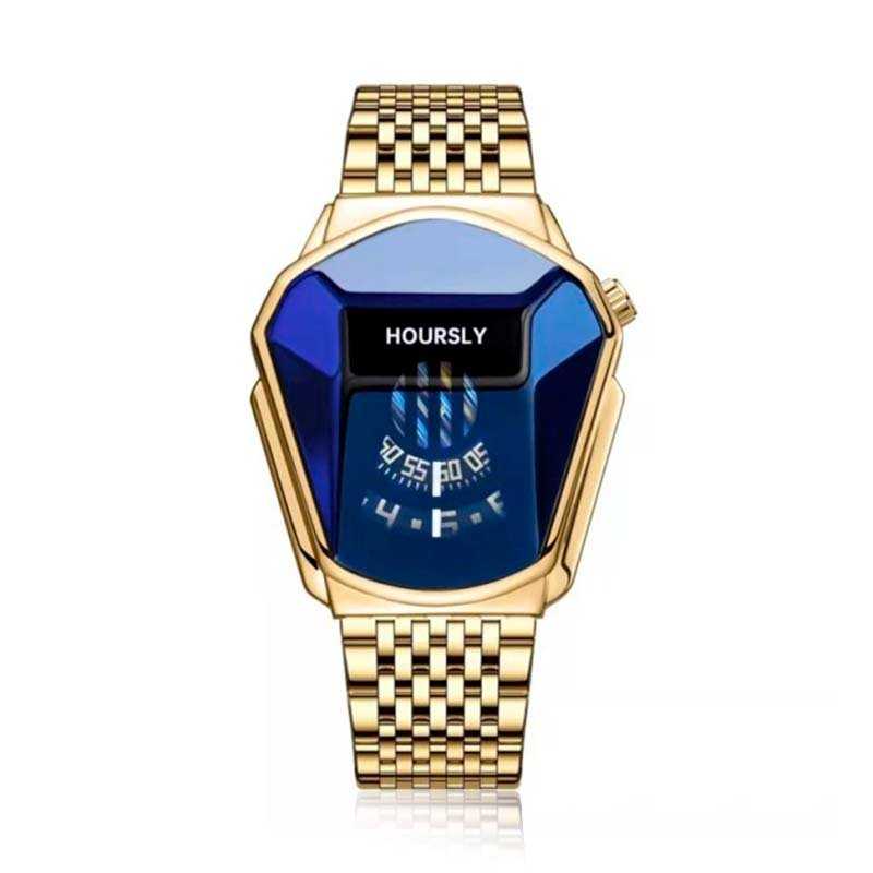 Reloj Acero Dorado Hombre Hoursly Watch