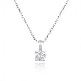 Gargantilla Oro Blanco Brillante Mackay