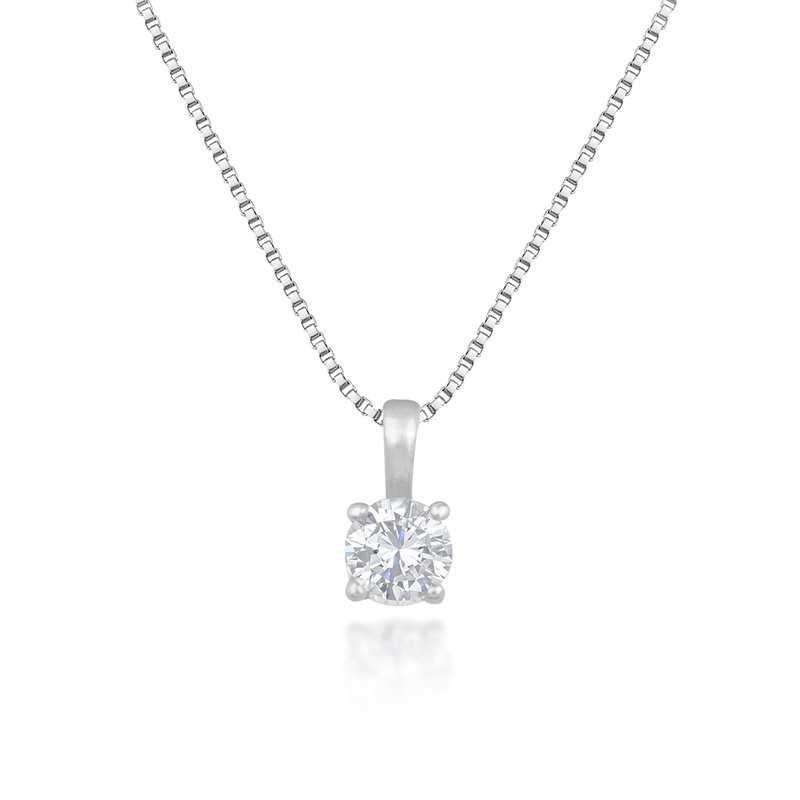 Gargantilla Oro Blanco Brillante Mackay
