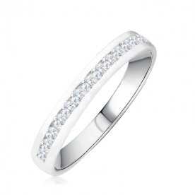 Sortija Oro Blanco Carril Diamantes Tarento