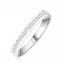 Sortija Oro Blanco Carril Diamantes Tarento