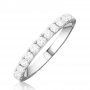 Anillo Oro Blanco Carril Diamantes Rimini