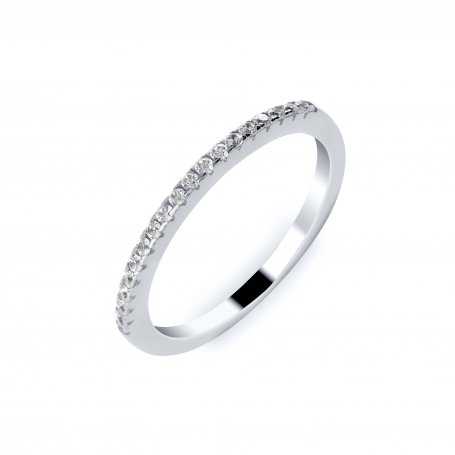 Anillo Oro Blanco Diamantes Carril Clarkson