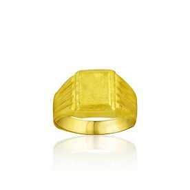 Sello Cadete Oro 9k Textura Gem | EN OFERTA | Joyerías ARESSO