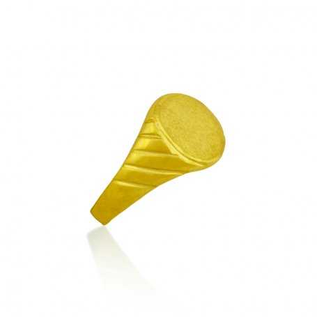 Sello Cadete Oro Rayado 9k Bracket | ENVÍO GRATIS | EN OFERTA | Joyerías ARESSO