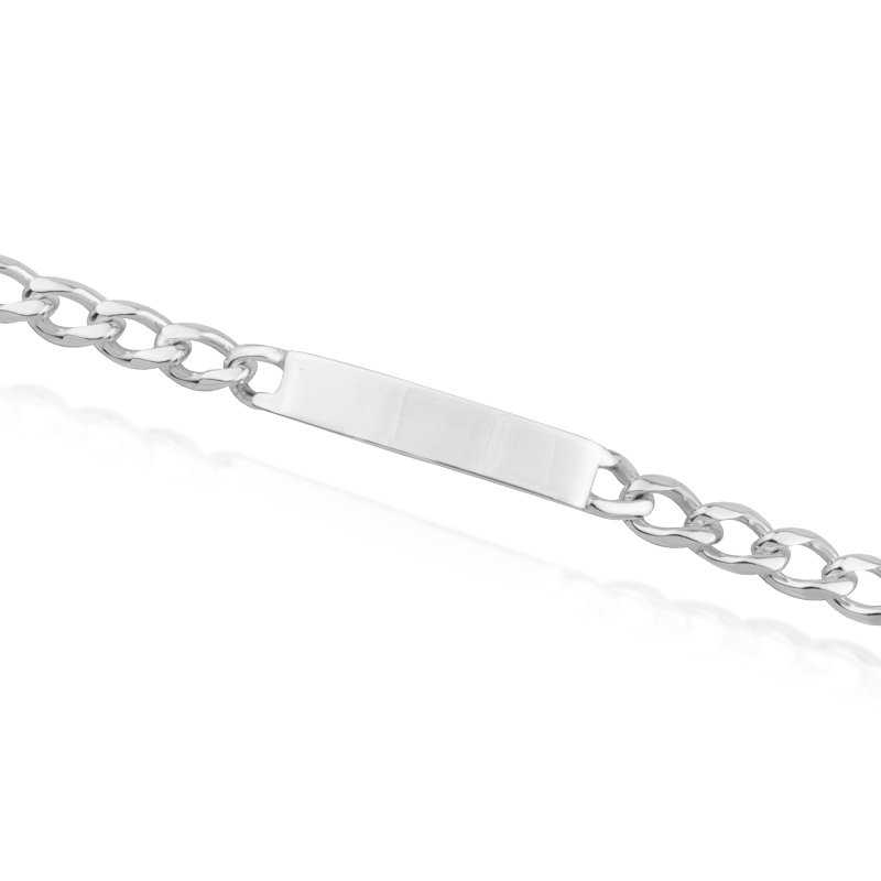 Pulsera Plata Chapa Caballero Barbada Fiorella | Joyerías ARESSO