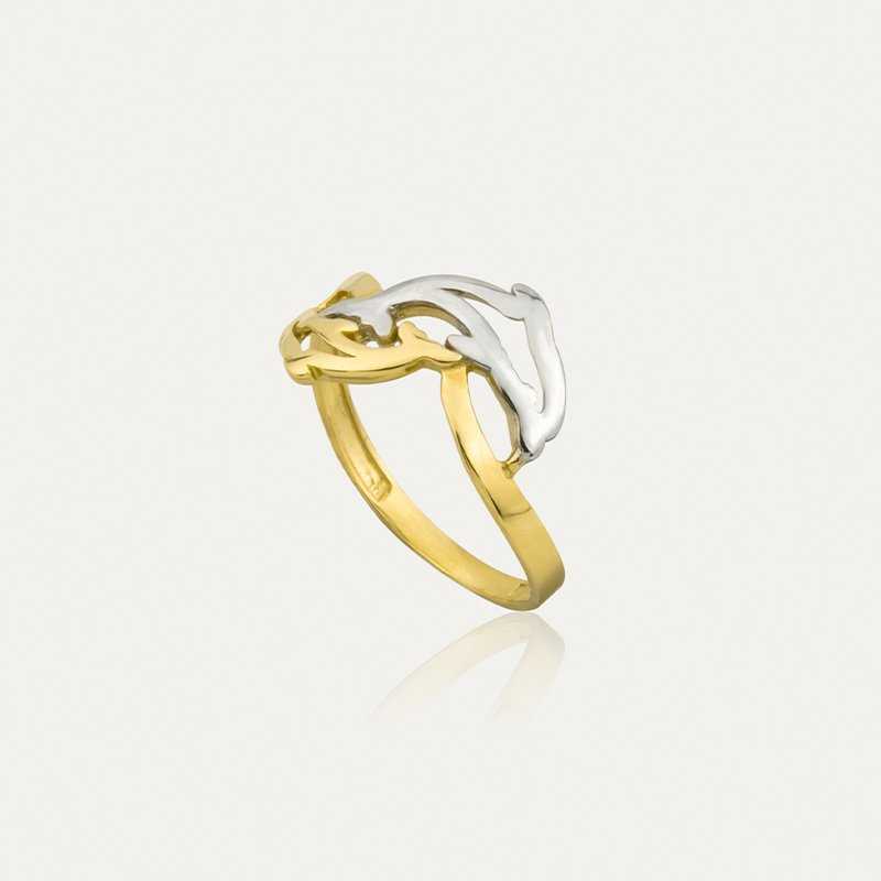 Sortija Oro Bicolor Dolphin | Envíos gratis | Joyerías ARESSO