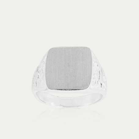 Sello Plata Cuadrado Kenai | OFERTA EN PLATA| Joyerías ARESSO