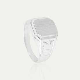 Sello Plata Cuadrado Tulip | JOYAS EN OFERTA| Joyerías ARESSO