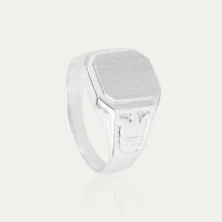 Sello Plata Cuadrado Tulip | JOYAS EN OFERTA| Joyerías ARESSO