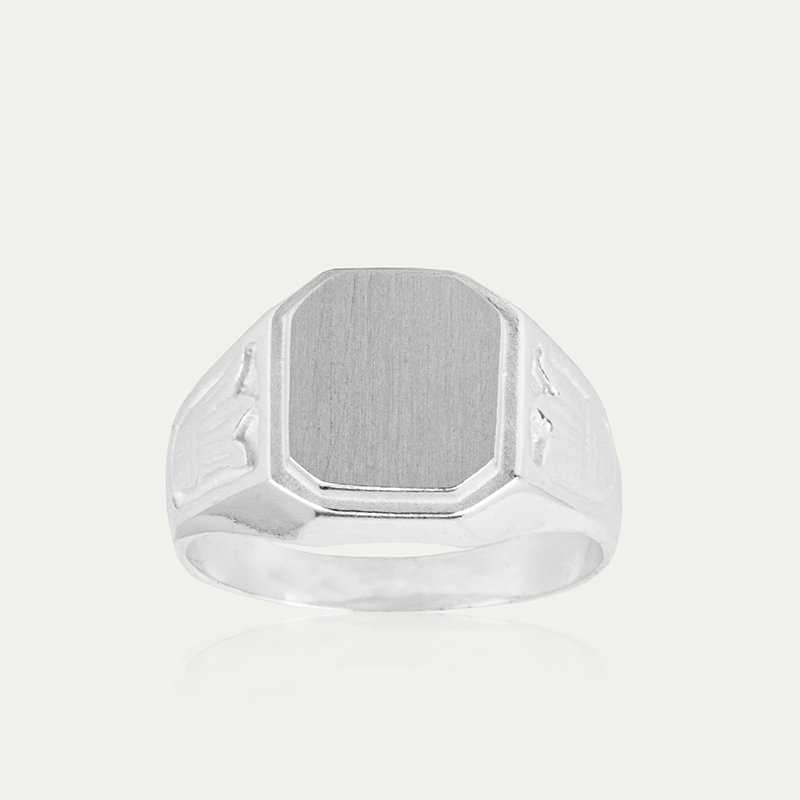 Sello Plata Cuadrado Tulip | JOYAS EN OFERTA| Joyerías ARESSO