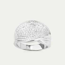 Sortija de Plata con Circonitas Ribbonleaf
