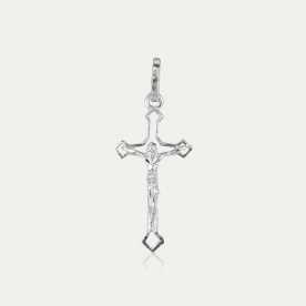 Colgante Cruz Plata Cristo Light | OFERTA | Joyerías ARESSO