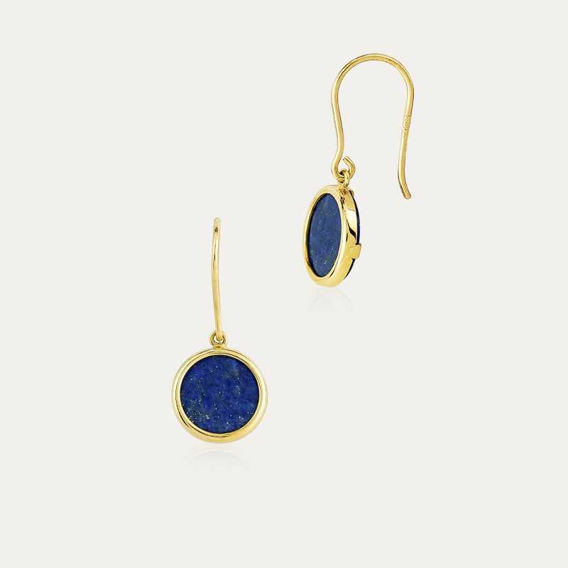 Pendientes Oro 9k Lapislázuli Aurea