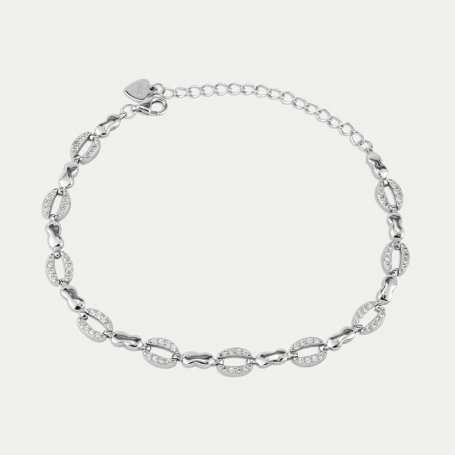 Pulsera de Plata con Circonitas Colombia