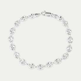 Pulsera Plata Calabrote Midnight