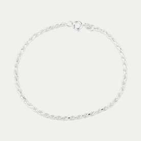 Pulsera Plata Cordón Bali