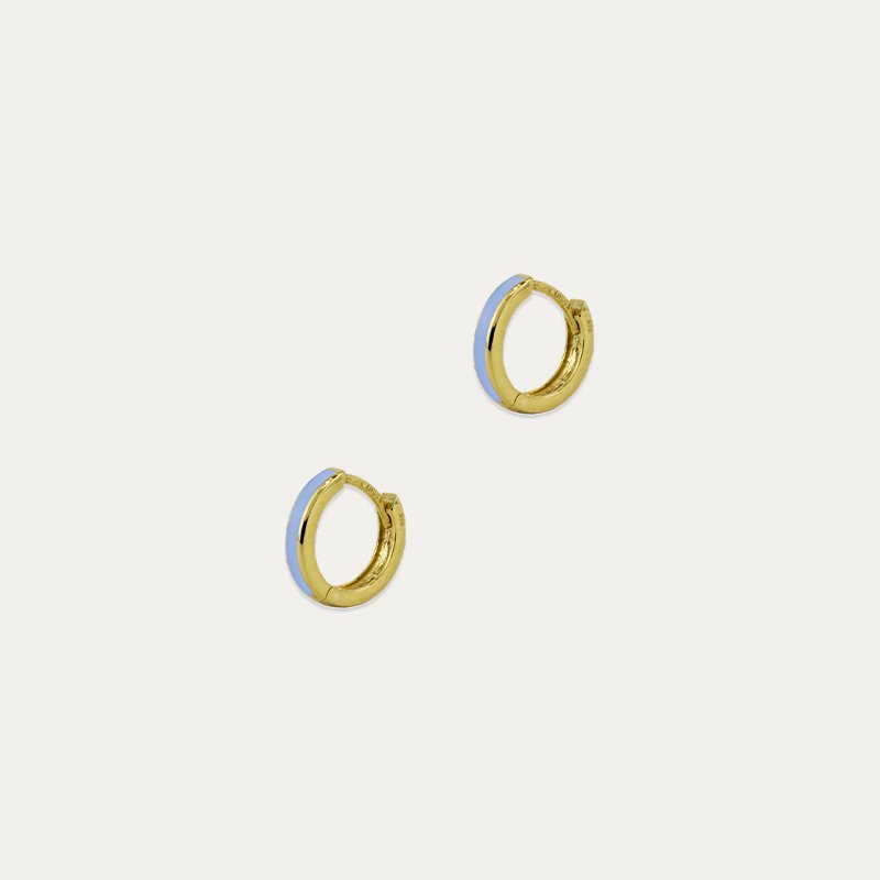 Pendientes Oro Aro Blue Nazar