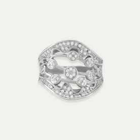 Sortija Plata Circonitas Basics