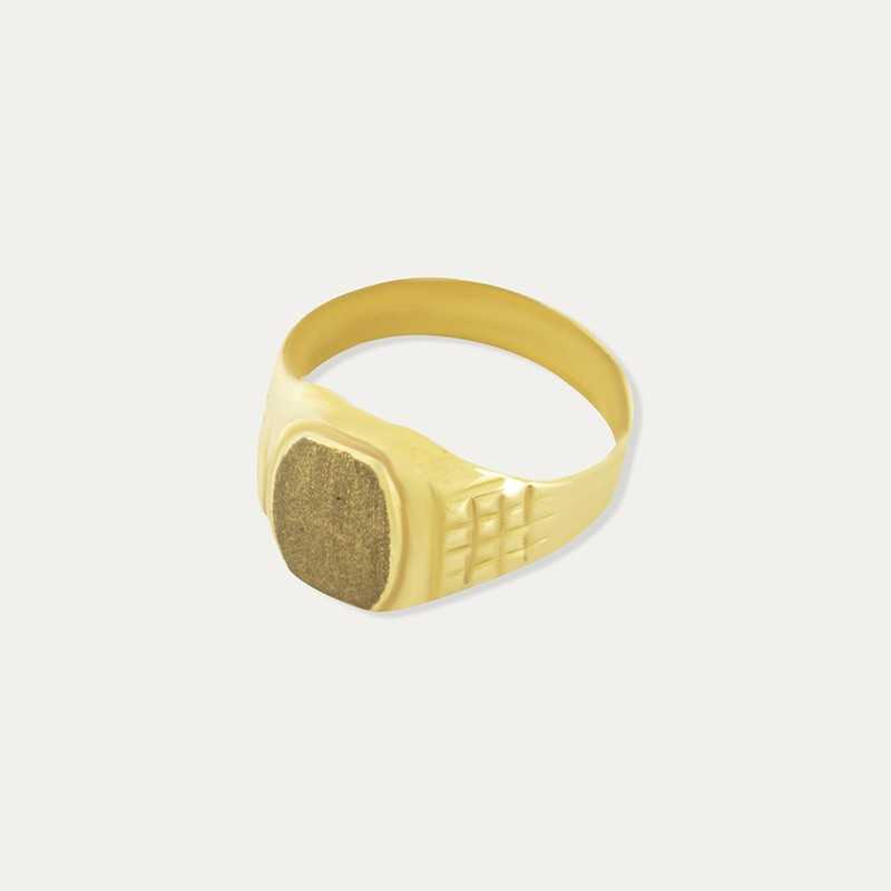 Sello Oro 9k Rectangular Oz