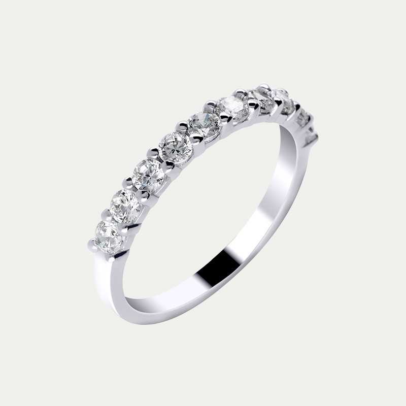 Anillo Oro Blanco Brillantes Chimère