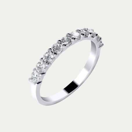 Anillo Oro Blanco Brillantes Chimère | OFERTA | Joyerías ARESSO