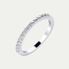 Anillo Oro Blanco Brillantes Scintilla | OFERTA ORO | Joyerías ARESSO
