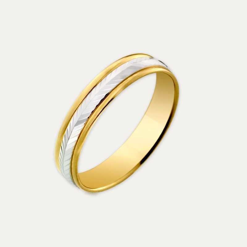 Alianza De Boda Oro Amarillo Oro Blanco MOD283