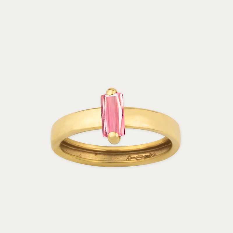 Anillo Oro 9k Piedra Color Affetto | Joyerías ARESSO