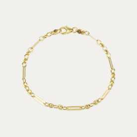 Pulsera Oro Eslabón Mixto Odivelas