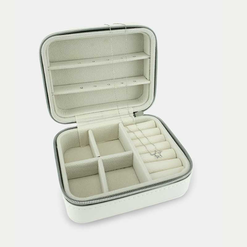 Collar Oro Blanco 9k Estrella Diamante Más Joyero