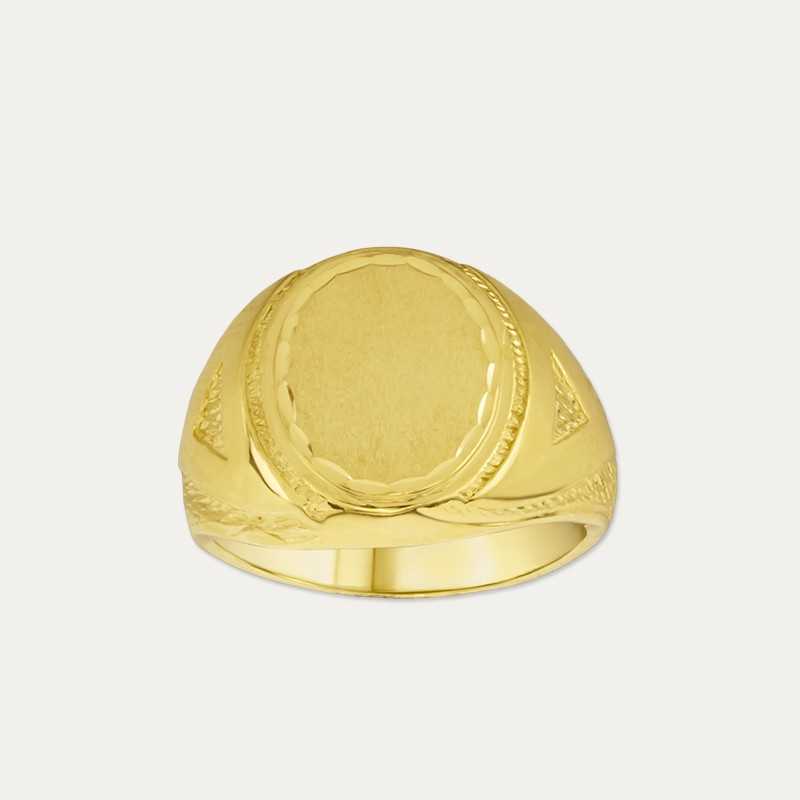 Sello Oro 18k Círculo Badge