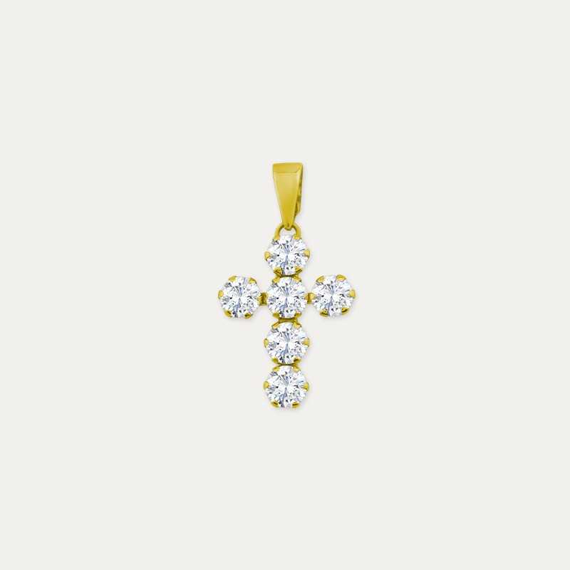 Cruz Oro 9k Circonitas Garras