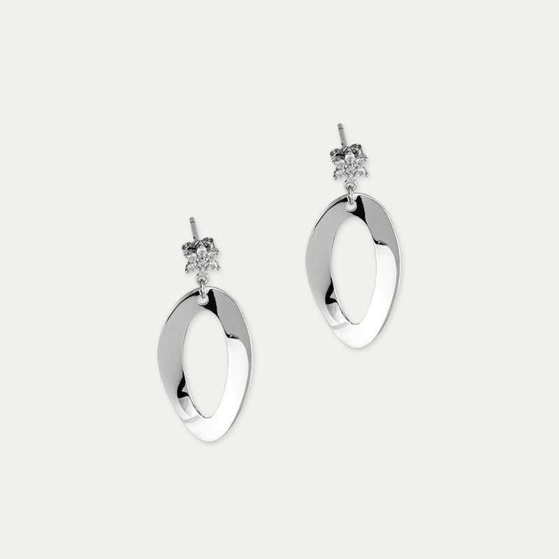 Pendientes Plata Plateada Grey Cloud OFERTA Joyerías ARESSO