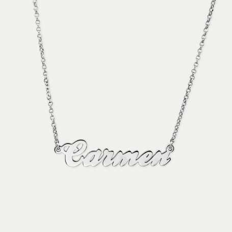 Gargantilla Personalizada Nombre Pequeño en Plata