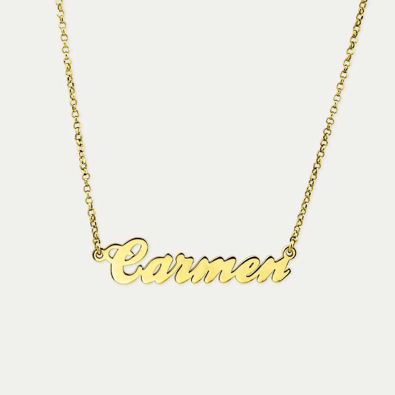 Collar Personalizado Nombre Gold