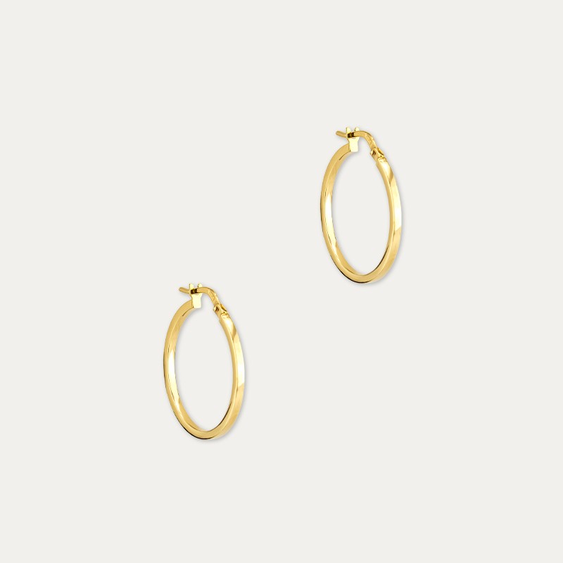 Pendientes Oro 9k Aro Liso Mary