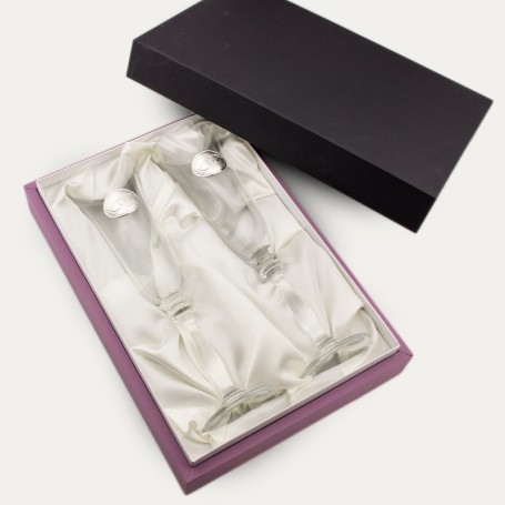 Set Copas Cristal Alianzas Boda Galaxy Packaging